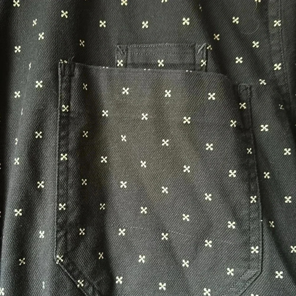 7 Diamonds Shirt Men's Size L Navy Blue Button Up Long Sleeve - Picture 6 of 7